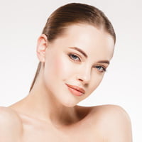 Woman with clear skin