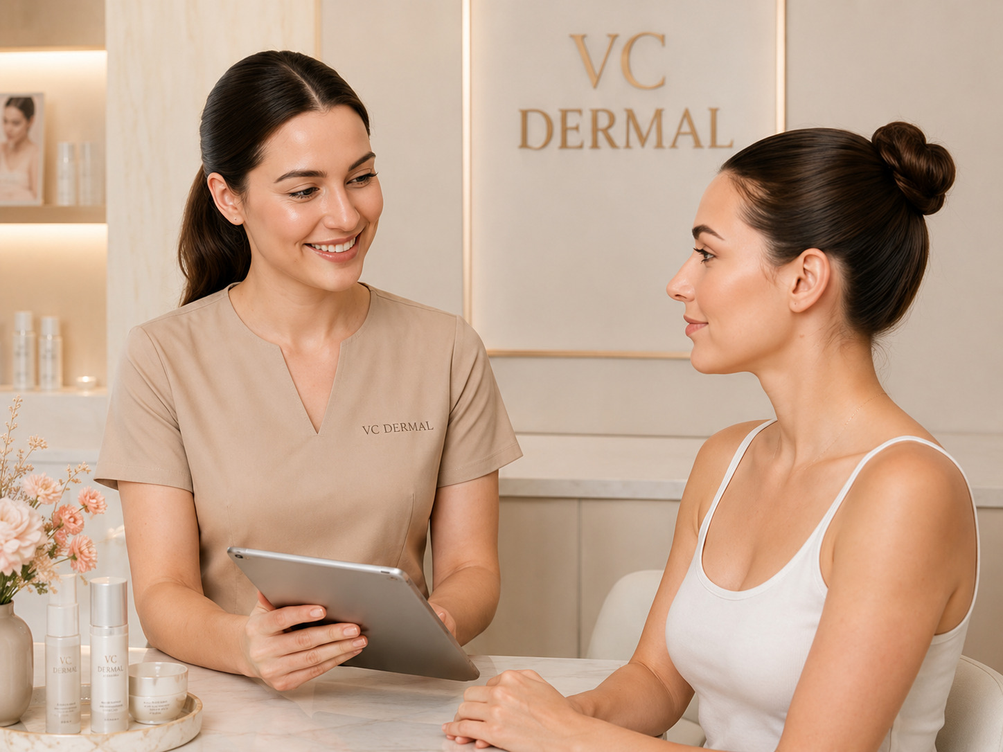 Skin consultation at VC Dermal